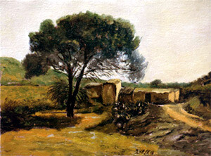 Malerei mit dem Titel "Canalotto" von Vesco Rosario, Original-Kunstwerk, Öl