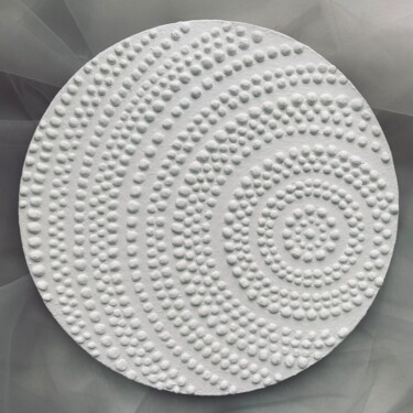 Картина под названием "Continuous circle-06" - Vesta Shi, Подлинное произведение искусства, Акрил Установлен на Деревянная р…