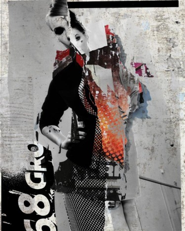 「68 GRO」というタイトルのデジタルアーツ Tomasz Rolkoによって, オリジナルのアートワーク, コラージュ