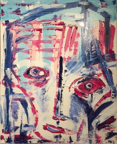 Peinture intitulée "Halte à la torture" par Véton, Œuvre d'art originale, Acrylique Monté sur Châssis en bois