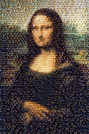 Digital Arts titled "Mona Lisa at ICI" by Ars Photo/Grafica, Original Artwork