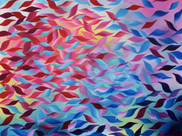 Картина под названием "Colors of Life" - Eva Pearl, Подлинное произведение искусства, Акрил Установлен на Деревянная рама дл…