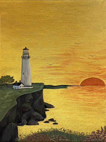 The lighthouse Картина под названием "The lighthouse" - Veronica Izmailova, Подлинное произведение искусства, Акрил