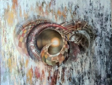 Картина под названием "Древний" - Вячеслав Киселев, Подлинное произведение искусства, Масло
