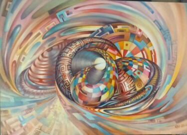 Картина под названием "Enigma" - Вячеслав Киселев, Подлинное произведение искусства, Масло