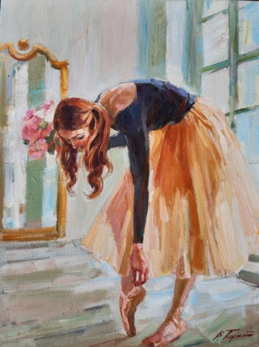 Malerei mit dem Titel "балерина" von Viacheslaw Pereta, Original-Kunstwerk, Öl
