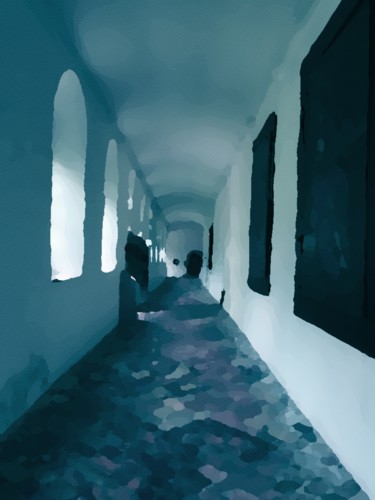 Arte digital titulada "The monastery" por Viajacobi, Obra de arte original, Pintura Digital