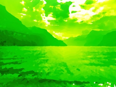 Digital Arts titled "The Lake - variatio…" by Viajacobi, Original Artwork, 2D Digital Work