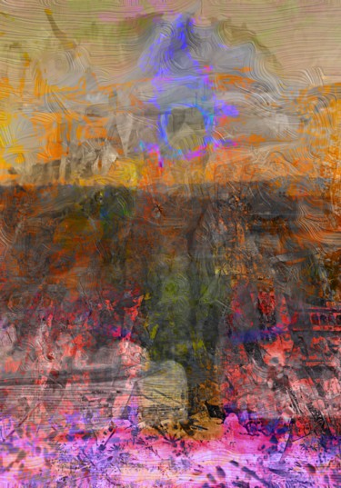 Digitale Kunst mit dem Titel "Time in Spain" von Viajacobi, Original-Kunstwerk, Digitale Malerei