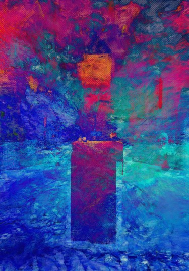 Digital Arts titled "The Altar" by Viajacobi, Original Artwork, Digital Painting