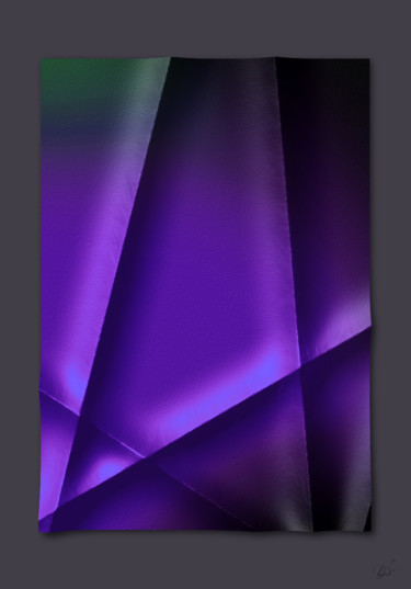 Digitale Kunst getiteld "Struktural Violett" door Viajacobi, Origineel Kunstwerk, Digitaal Schilderwerk