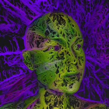 Digitale Kunst mit dem Titel "Andromeda" von Viajacobi, Original-Kunstwerk, Digitale Malerei
