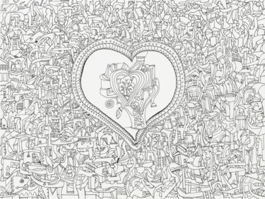 Drawing titled "From the heart" by Vian, Original Artwork