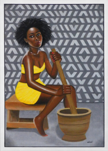 Peinture intitulée "Keïta et Sidibé (Mo…" par Viané, Œuvre d'art originale, Acrylique
