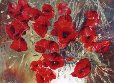 Peinture intitulée "bouquet des champs" par Yvette Vianney-Liaud, Œuvre d'art originale
