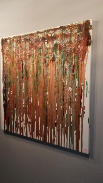 Painting titled "Rust #1" by Peter Woo, Original Artwork, Acrylic