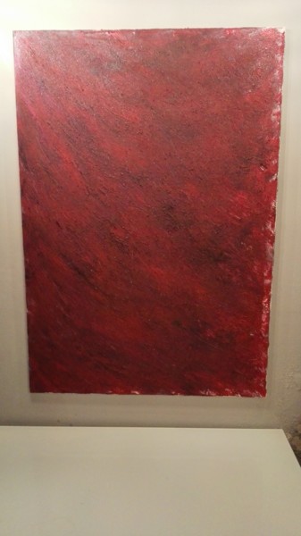 Painting titled "Black anger" by Peter Woo, Original Artwork, Enamel