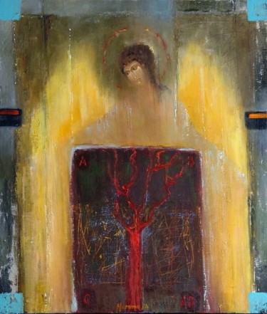 Painting titled "Ангел Крови" by Marina Viazova, Original Artwork, Other