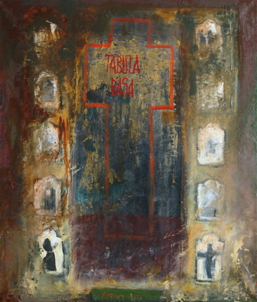 Painting titled "tabula rasa" by Marina Viazova, Original Artwork, Other