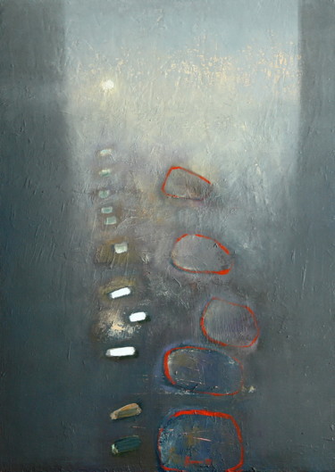 Painting titled "Камни.jpeg" by Marina Viazova, Original Artwork, Oil