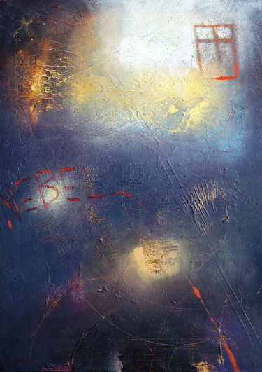 Картина под названием "Nebel.jpeg" - Marina Viazova, Подлинное произведение искусства, Масло