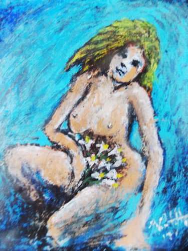 Pintura titulada "023-Nude" por Vicente Portillo O Vincent Of Houston, Obra de arte original