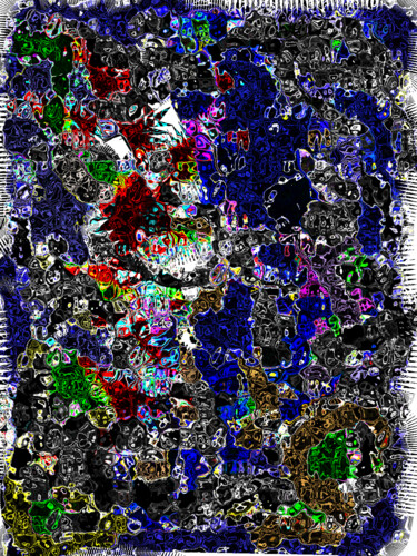 Digitale Kunst mit dem Titel "AI" von Victor Olewunne, Original-Kunstwerk, Digitale Malerei