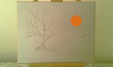 Peinture intitulée "Soleil Orange" par Victor Kuchto, Œuvre d'art originale