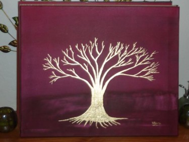 Peinture intitulée "l'arbre de la sages…" par Victor Kuchto, Œuvre d'art originale