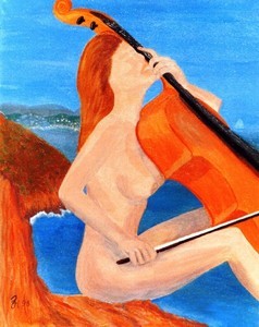 Peinture intitulée "Last  Song of Lady…" par Vickx, Œuvre d'art originale, Huile