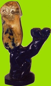 Sculpture intitulée "Hibou  (Creative Na…" par Vickx, Œuvre d'art originale, Bois