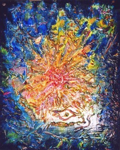 Peinture intitulée "Explosion de la mat…" par Vickx, Œuvre d'art originale