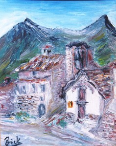 Peinture intitulée "Alpes de Provence N…" par Vickx, Œuvre d'art originale, Huile