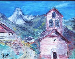 Peinture intitulée "Alpes de Provence N…" par Vickx, Œuvre d'art originale, Huile