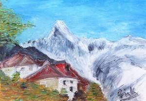 Peinture intitulée "Alpes de Provence N…" par Vickx, Œuvre d'art originale