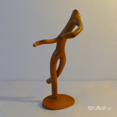 Sculpture intitulée "Primabalerina  (Cre…" par Vickx, Œuvre d'art originale, Bois