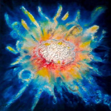 Peinture intitulée "Brain Explosion 516" par Vickx, Œuvre d'art originale, Huile