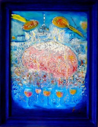 Peinture intitulée "Brainwashing 517" par Vickx, Œuvre d'art originale, Huile