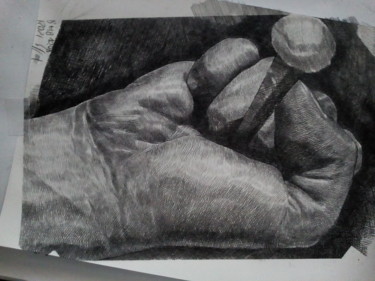 Rysunek zatytułowany „Studio per una croc…” autorstwa Stefano Testa, Oryginalna praca, Ołówek