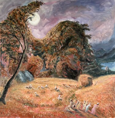 Pintura titulada "A colheita" por Victor G Ferrari, Obra de arte original, Acrílico