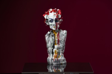 Sculpture intitulée "Egon Schiele" par Victor Prodanchuk, Œuvre d'art originale, Métaux