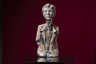 Sculpture intitulée "Alberto Giacometti" par Victor Prodanchuk, Œuvre d'art originale, Argile