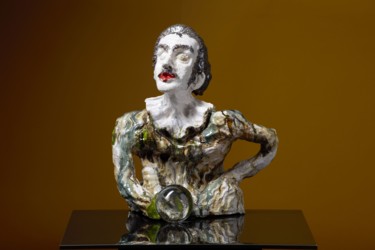 Sculpture titled "Salvador Dali" by Victor Prodanchuk, Original Artwork, Clay