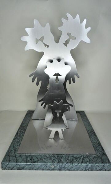 Sculpture titled "Family 2" by Victor Prodanchuk, Original Artwork, Metals