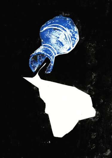 Estampas & grabados titulada "Молоко на ступенях…" por Victor Shefer, Obra de arte original, Trabajo Digital 2D
