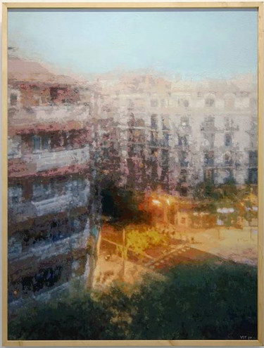 Painting titled "Bopul" by Victor Tarrès, Original Artwork, Oil