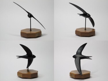 Скульптура под названием "Swift" - Victor Utcin, Подлинное произведение искусства, Дерево