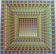 Digital Arts titled "London" by Victor Vasarely, Original Artwork