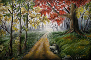 Картина под названием "Осень" - Scripnic, Подлинное произведение искусства