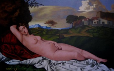 Pintura titulada "Venus do Rosal" por Victor Alonso, Obra de arte original